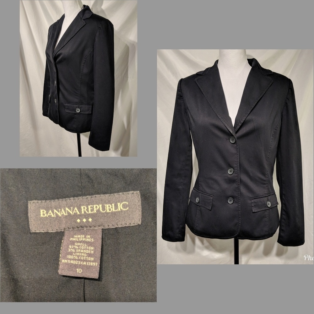 Banana Republic Women's Black Blazer Jacket
